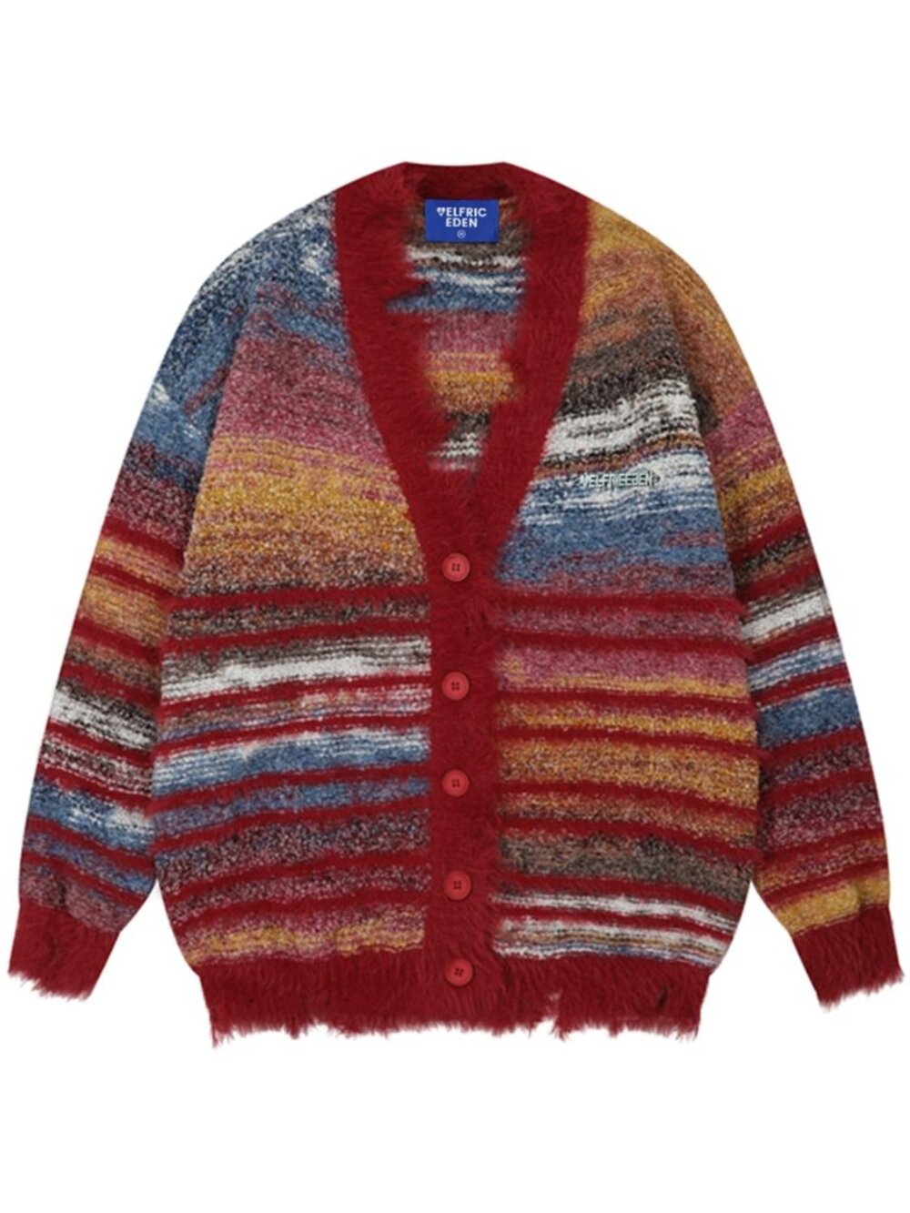 Cardigan Sweater Open Front Casual Knit Cardigans Pinstripe Fashion Sweaters Y2k